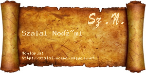 Szalai Noémi névjegykártya